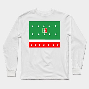 Italian Sportswear Design on White Background Long Sleeve T-Shirt